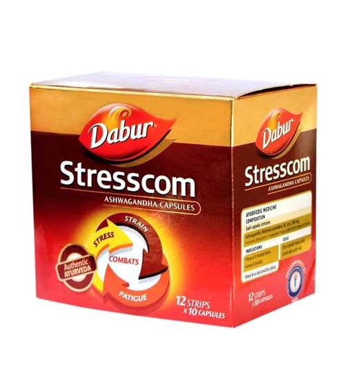 Dabur Stresscom Tablets to Handle Stress Better and Relaxed Mind